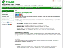 Tablet Screenshot of antifatiguematscanada.com